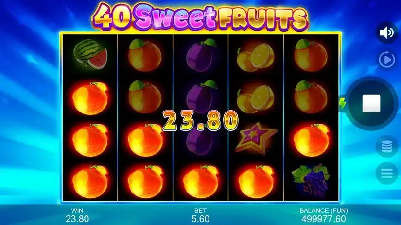 40 Sweet Fruits slot screenshot 4
