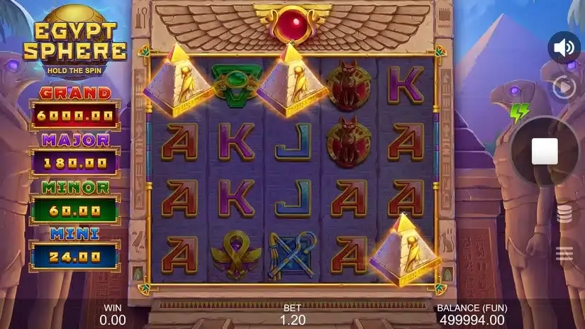 Egypt Sphere: Hold The Spin slot screenshot 2