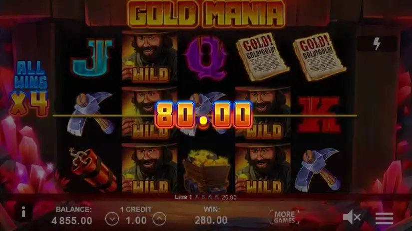 Gold Mania slot screenshot 5