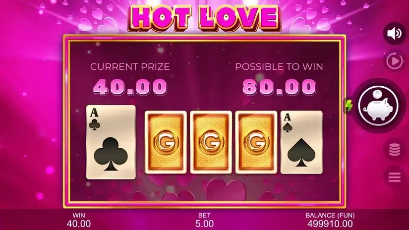 Hot Love slot screenshot 3