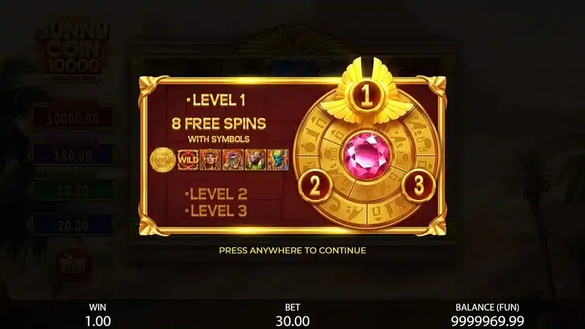 Sunny Coin 10000: Hold The Spin slot screenshot 3