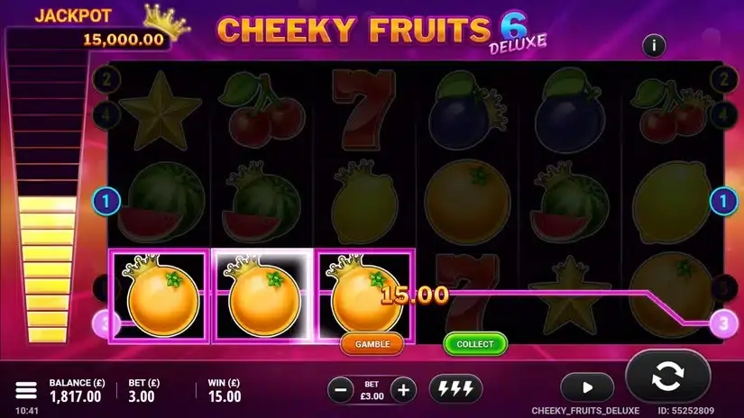 Cheeky Fruits 6 Deluxe slot screenshot 2