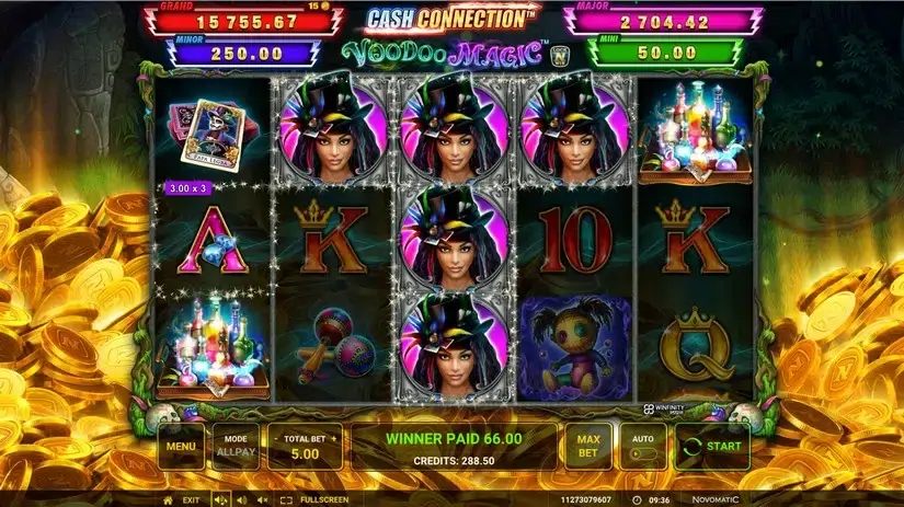 Cash Connection – Voodoo Magic slot screenshot 