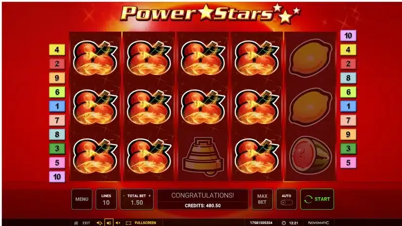 Power Stars slot screenshot 2