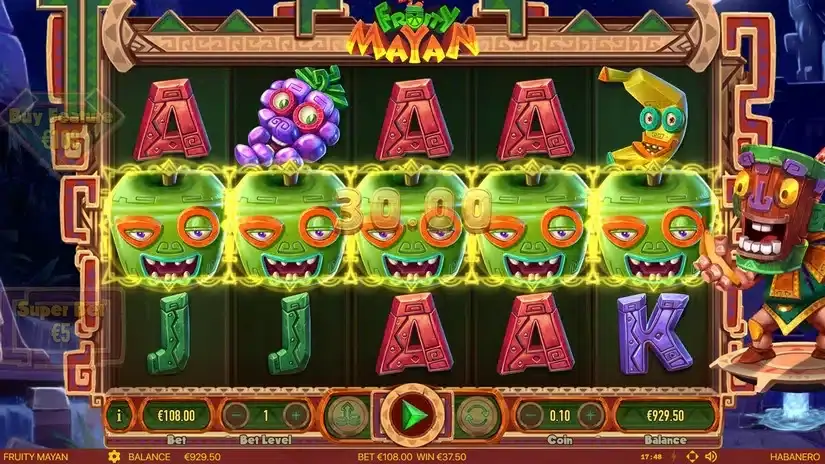 Fruity Mayan slot screenshot 3