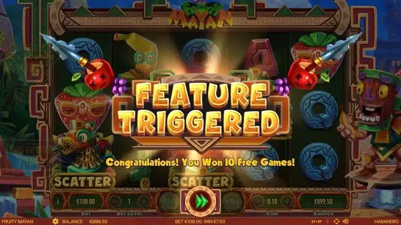 Fruity Mayan slot screenshot 2