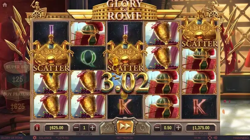 Glory Of Rome slot screenshot 2