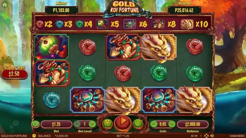 Gold Koi Fortune slot screenshot 