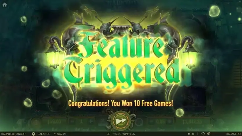 Haunted Harbor slot screenshot 2