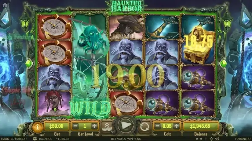 Haunted Harbor slot screenshot 4