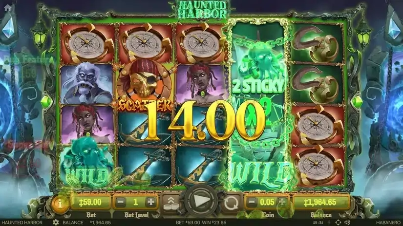 Haunted Harbor slot screenshot 5