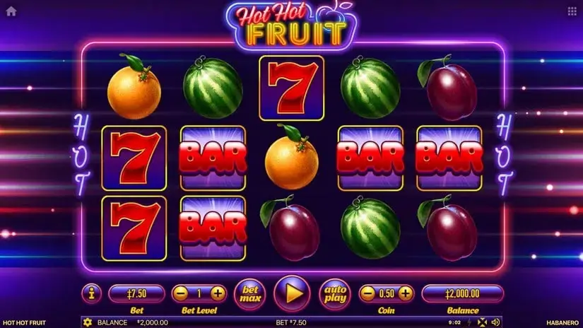Hot Hot Fruit slot screenshot 
