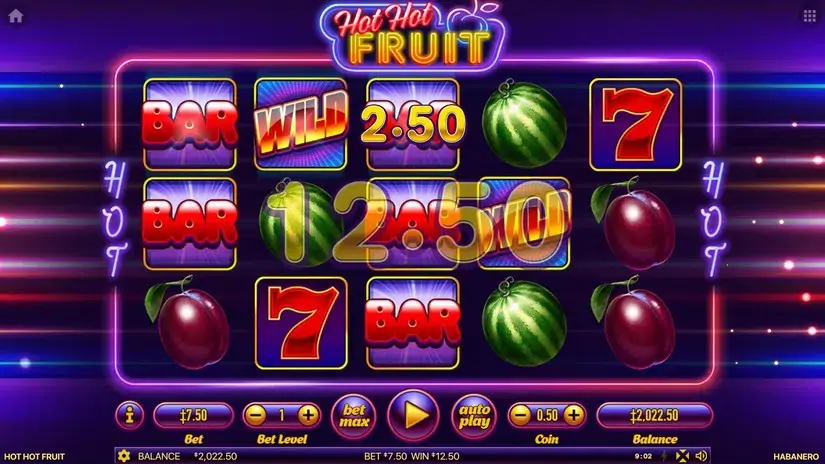 Hot Hot Fruit slot screenshot 3