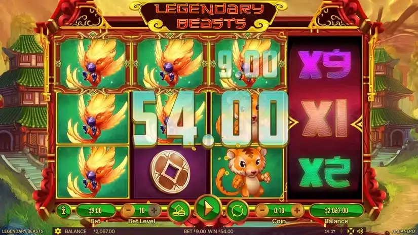 Legendary Beasts slot screenshot 
