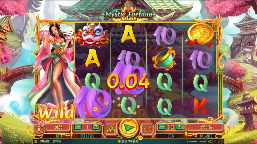 Mystic Fortune Deluxe slot screenshot 2