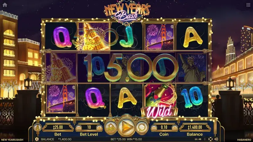 New Year’ Bash slot screenshot 4