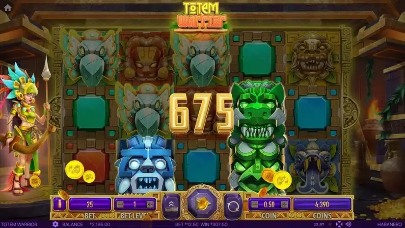 Totem Warrior slot screenshot 