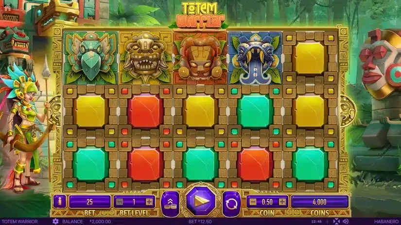 Totem Warrior slot screenshot 