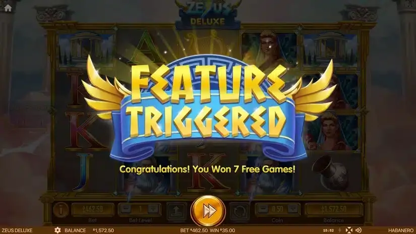 Zeus Deluxe slot screenshot 2