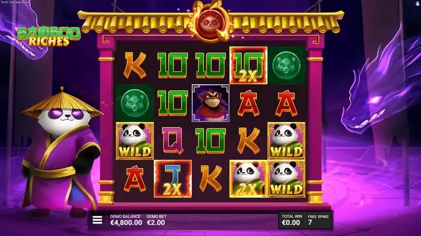 Bamboo Riches slot screenshot 
