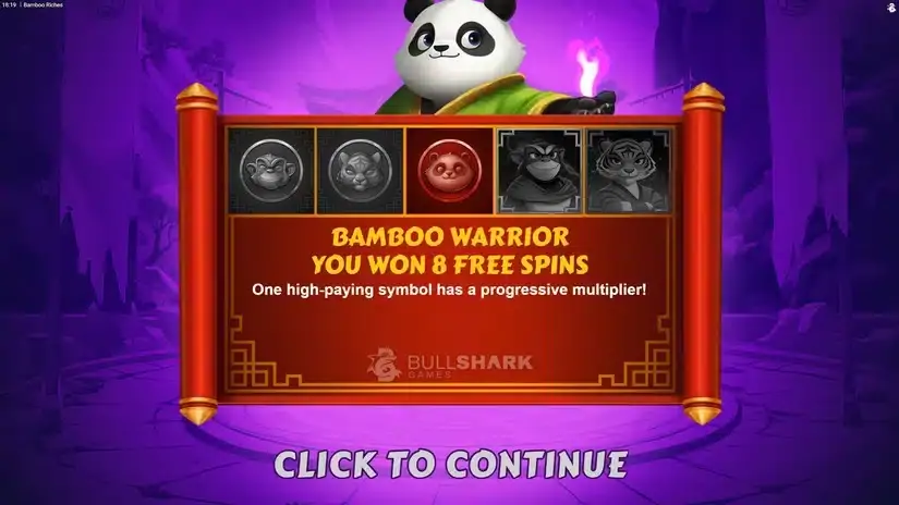 Bamboo Riches slot screenshot 2