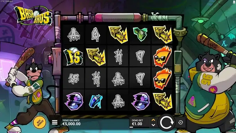 Bash Bros slot screenshot 