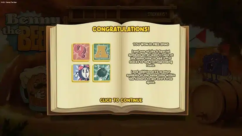 Benny The Beer slot screenshot 3