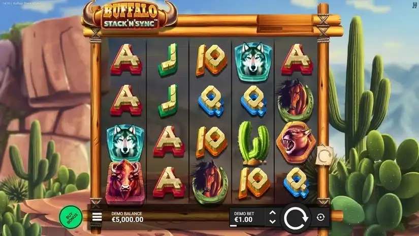 Buffalo Stack ‘n’ Sync slot screenshot 