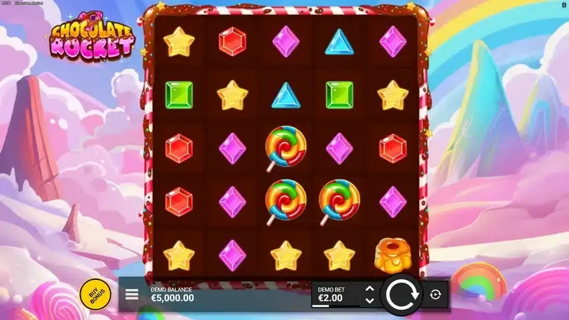 Chocolate Rocket slot screenshot 