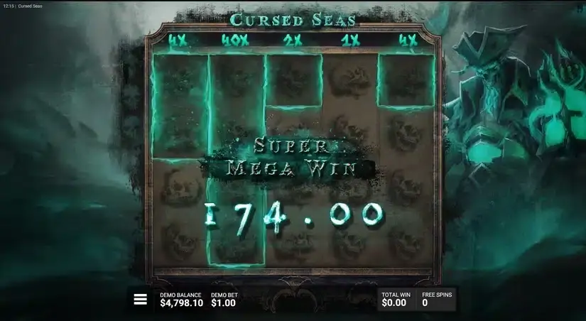 Cursed Seas slot screenshot 
