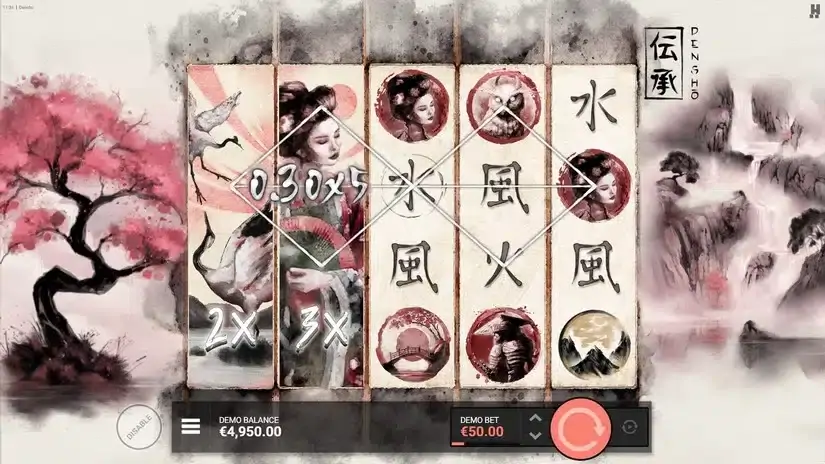 Densho slot screenshot 