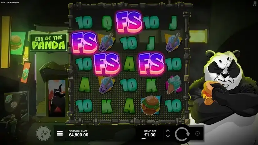 Eye of the Panda slot screenshot 2