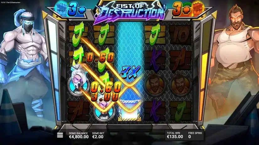 Fist of Destruction slot screenshot 