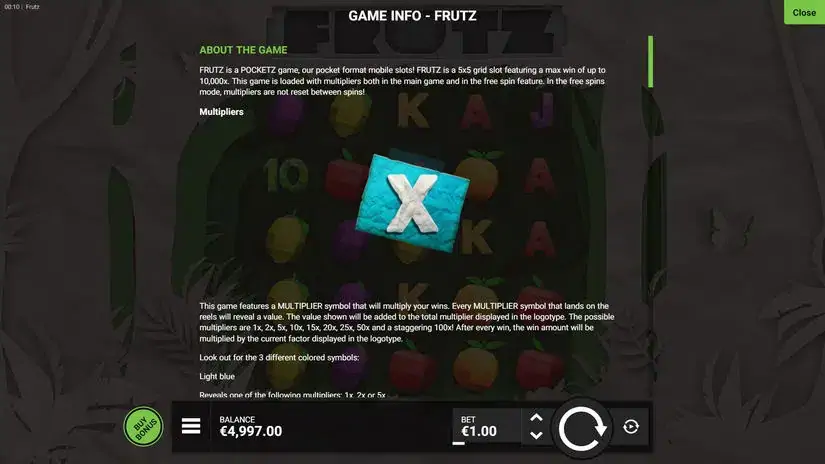 FRUTZ slot screenshot 5