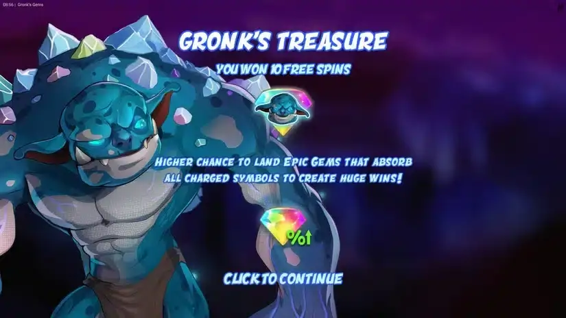 Gronk’s Gems slot screenshot 5