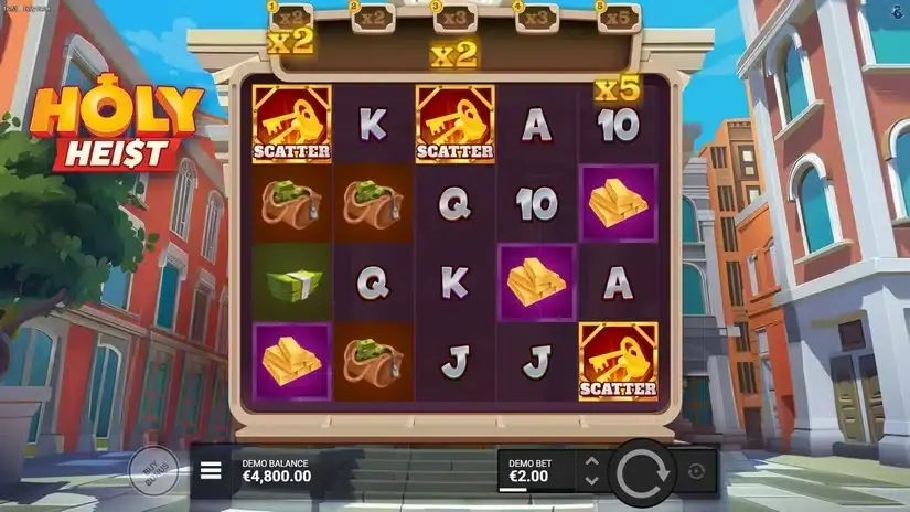 Holy Heist slot screenshot 2