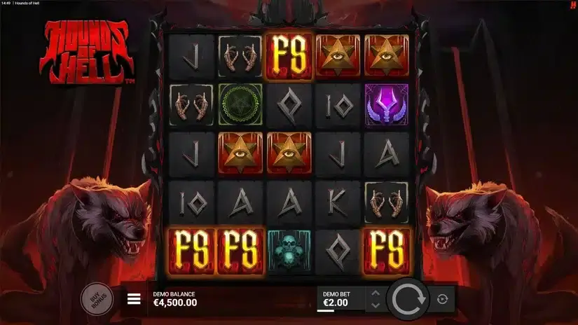 Hounds of Hell slot screenshot 2