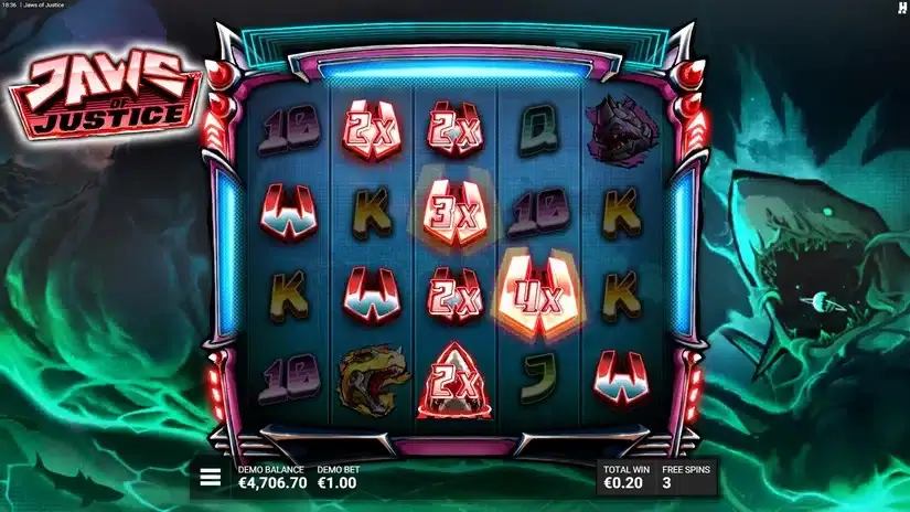 Jaws of Justice slot screenshot 5