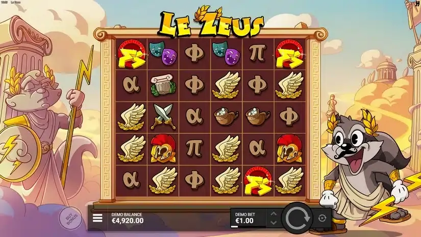 Le Zeus slot screenshot 2