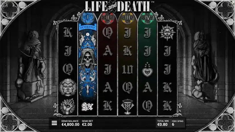 Life and Death slot screenshot 4