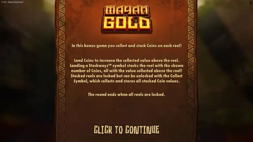 Mayan Stackways slot screenshot 3
