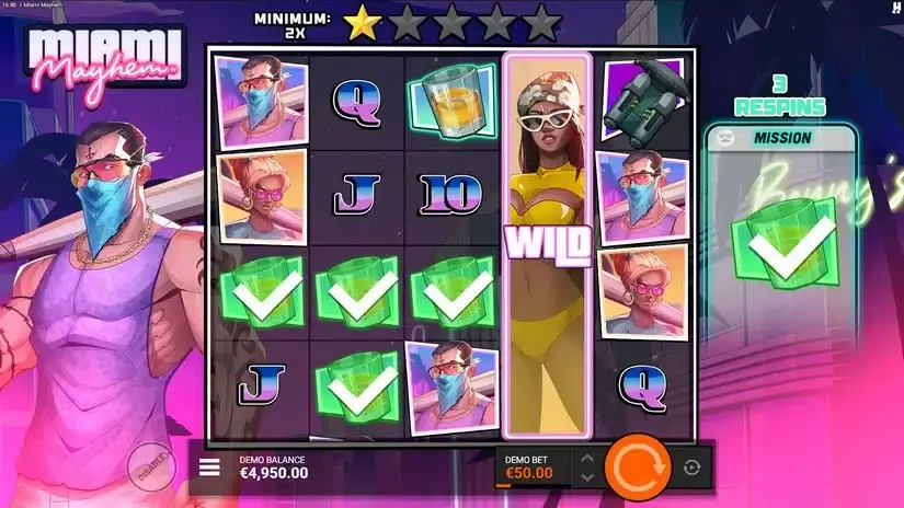 Miami Mayhem slot screenshot 3