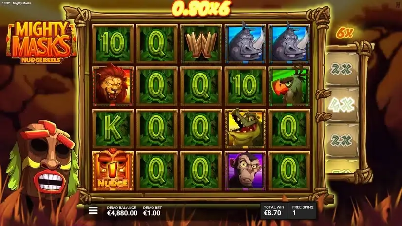 Mighty Masks slot screenshot 