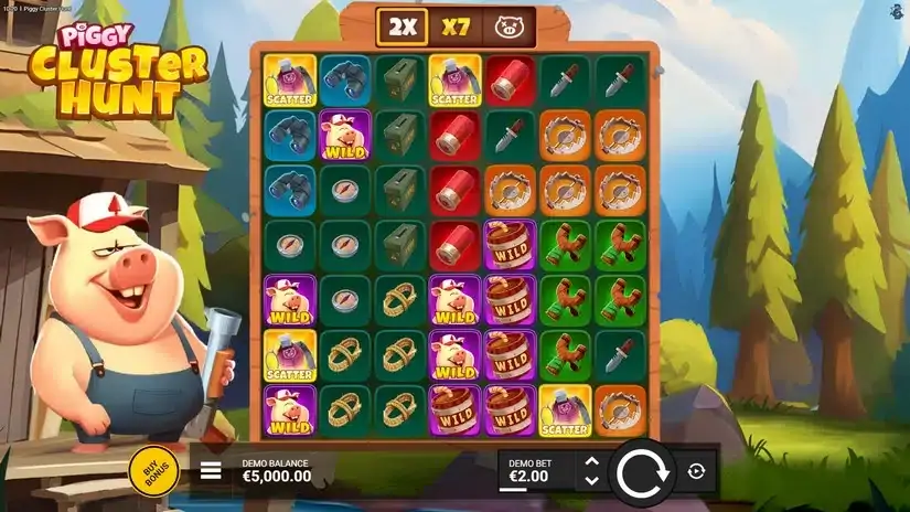 Piggy Cluster Hunt slot screenshot 