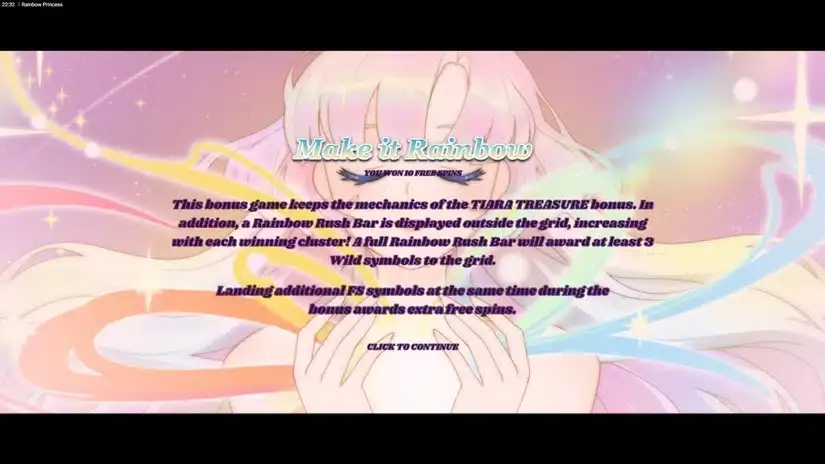 Rainbow Princess slot screenshot 3