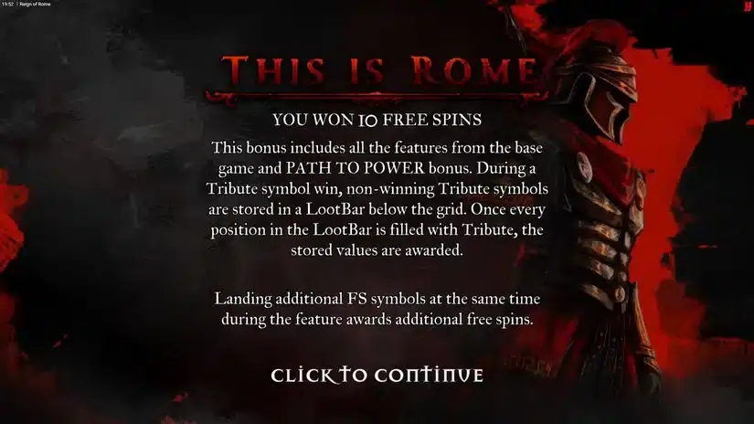 Reign of Rome slot screenshot 5