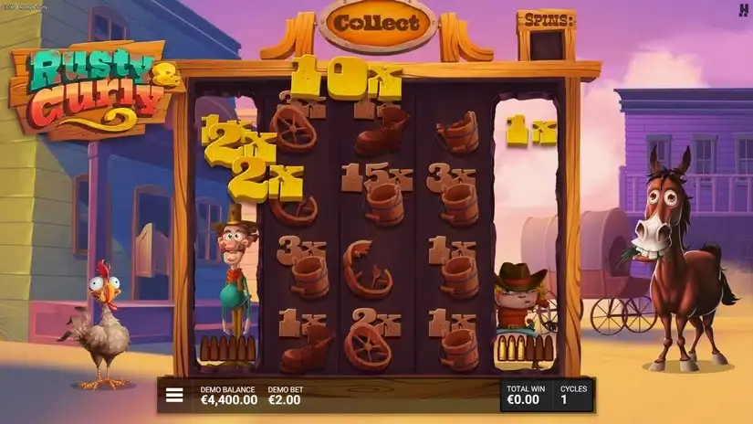 Rusty & Curly slot screenshot 