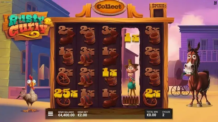 Rusty & Curly slot screenshot 4