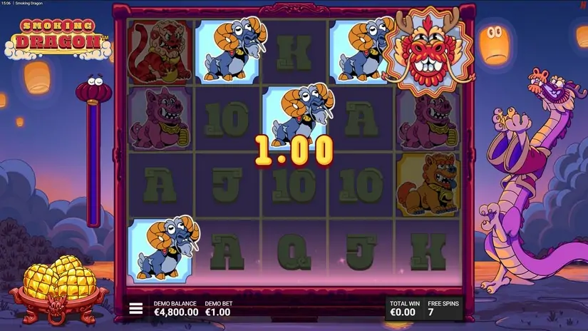 Smoking Dragon slot screenshot 4