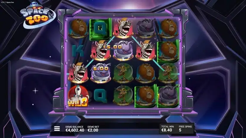 Space Zoo slot screenshot 